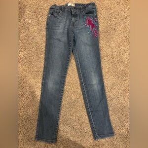 Girls Skinny Unicorn Jeans